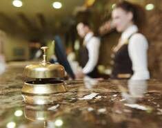 hotel check-in desk